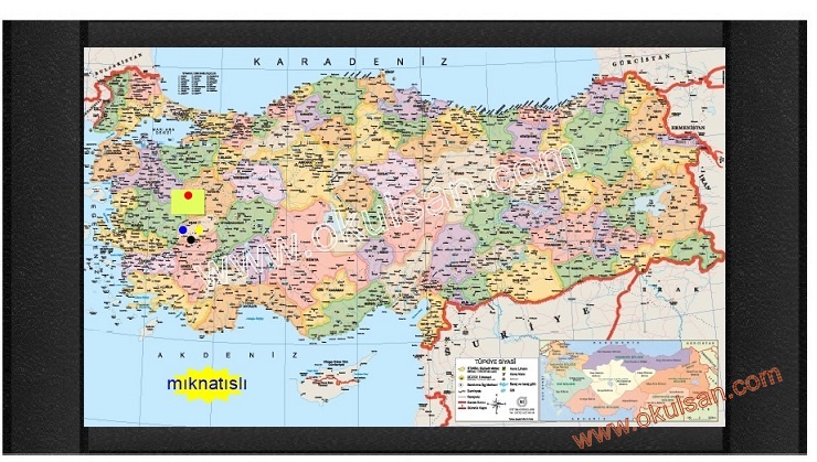 Byk boy Trkiye siyasi haritas fiyatlar ve sat, Trkiye iller haritas